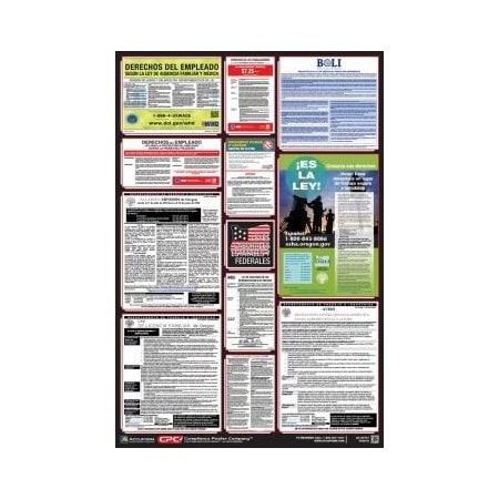 Accuform POSTERS COMBO STATE, FEDERAL AND OSHA PPG400OR PPG400OR